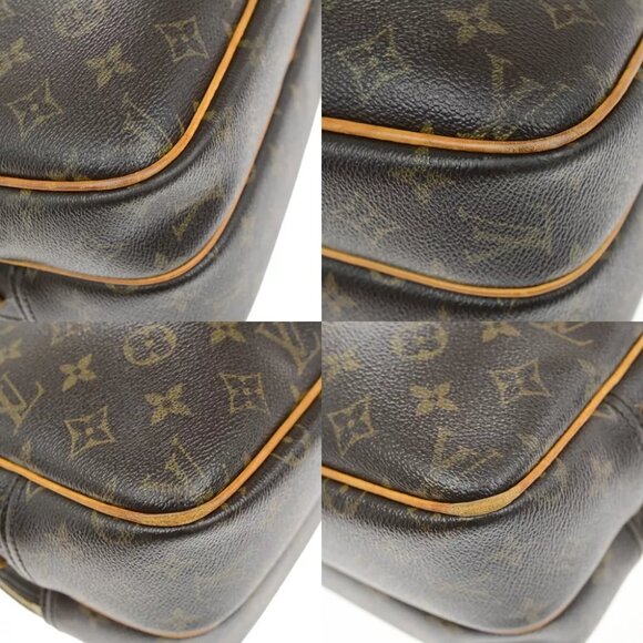 LOUIS VUITTON Reporter PM Crossbody Shoulder Bag Monogram Leather Brown France M - Picture 14 of 16